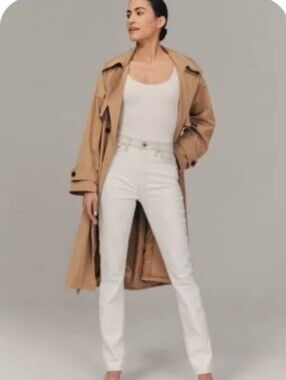 Abercrombie & Fitch Slim Straight Pants in Light Beige